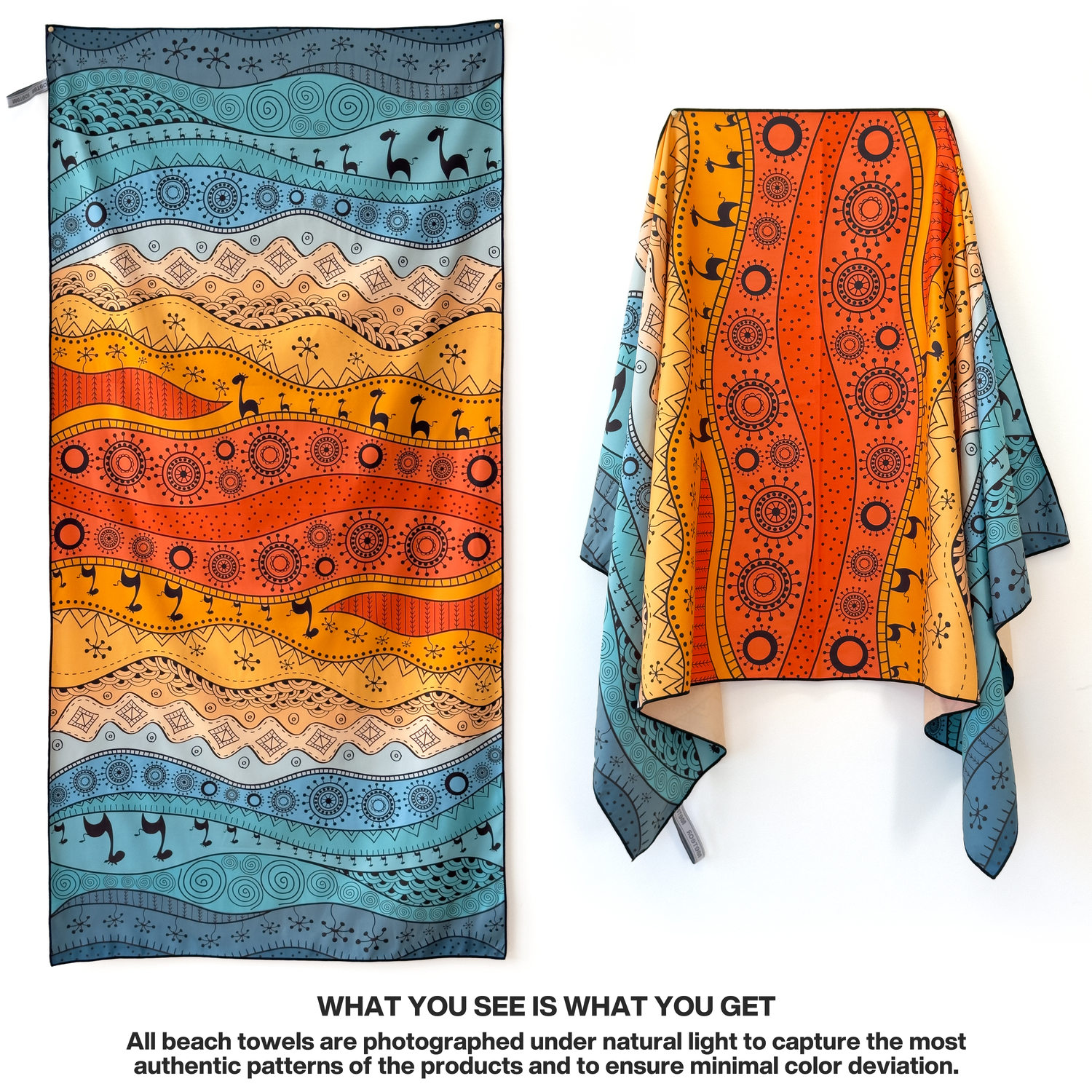 METEOR 180x90cm Extra Large Beach Towel, Sand Free, Quick Dry, With Carry Bag - Picture 163 of 203