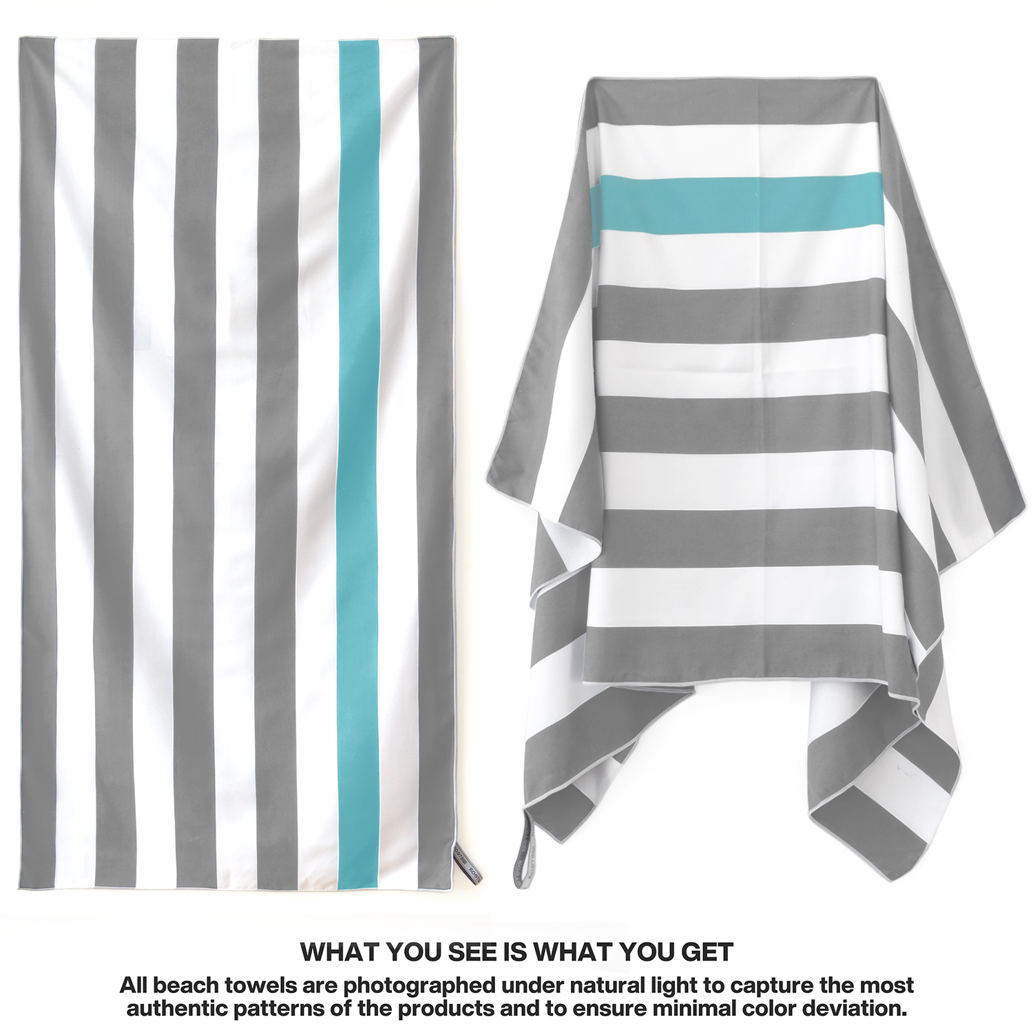 METEOR 180x90cm Extra Large Beach Towel, Sand Free, Quick Dry, With Carry Bag - Picture 198 of 203