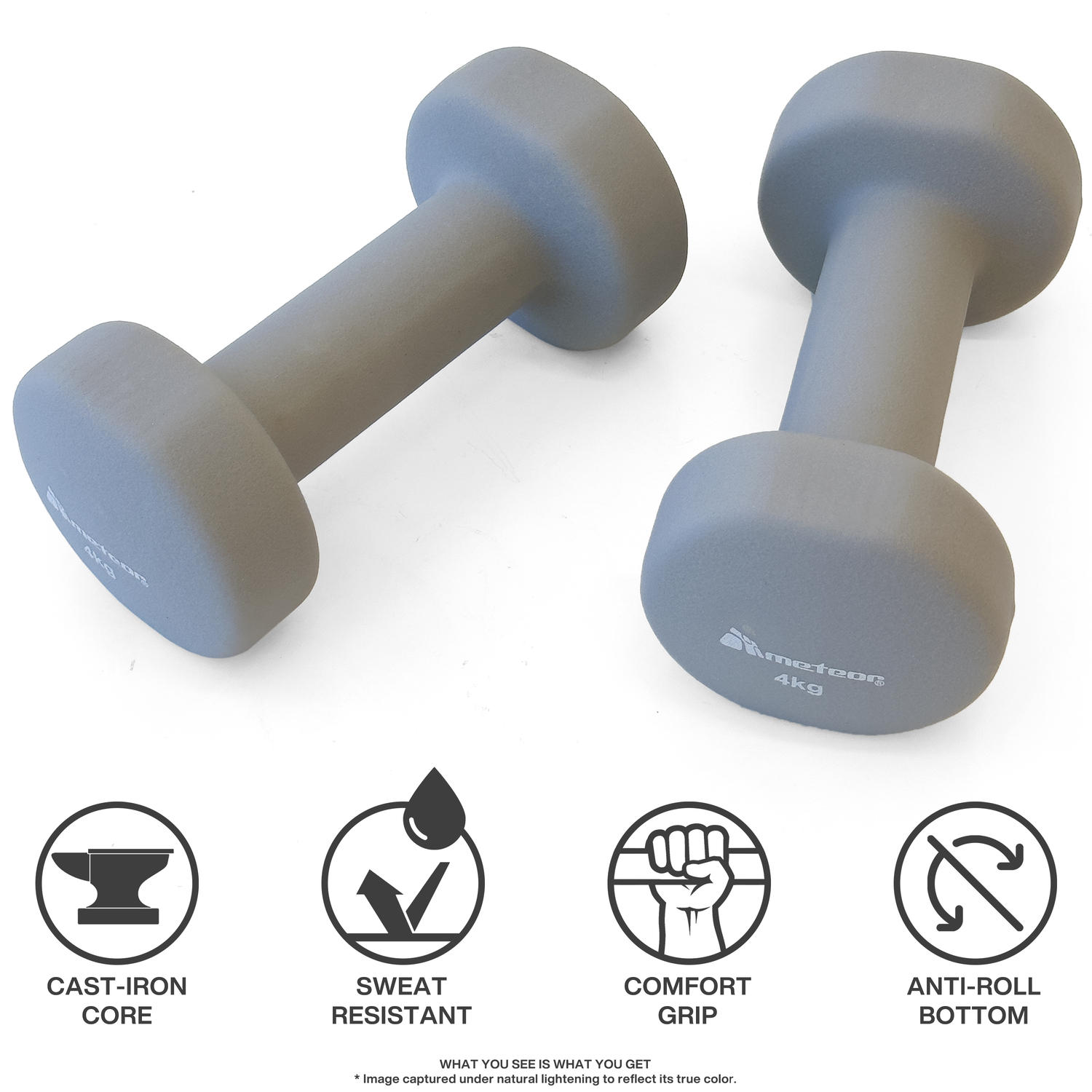 METEOR Anti-Slip Dumbbell-Dumbbell Set-Weightlifting-Barbell-Gym Weights - Picture 50 of 104