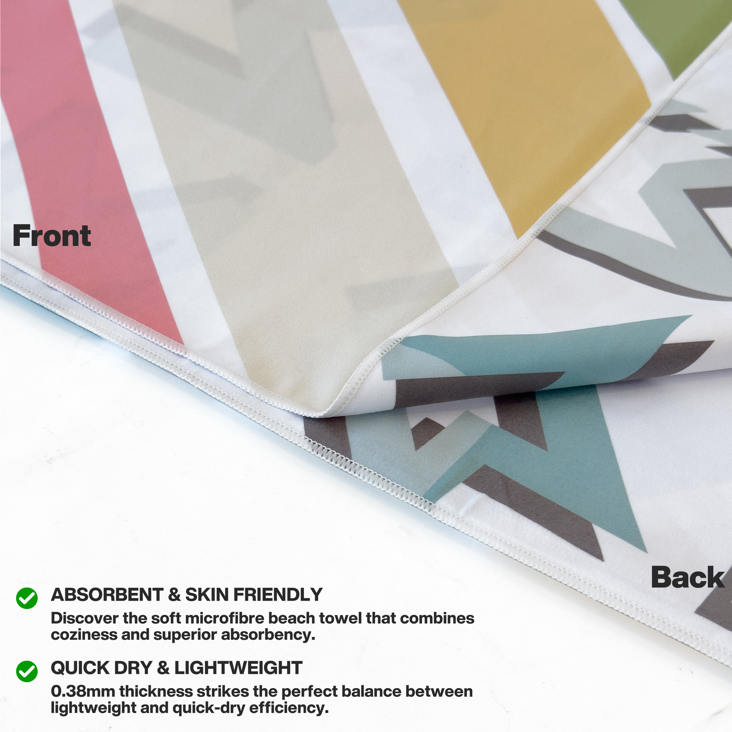 METEOR 180x90cm Extra Large Beach Towel, Sand Free, Quick Dry, With Carry Bag - Picture 52 of 203