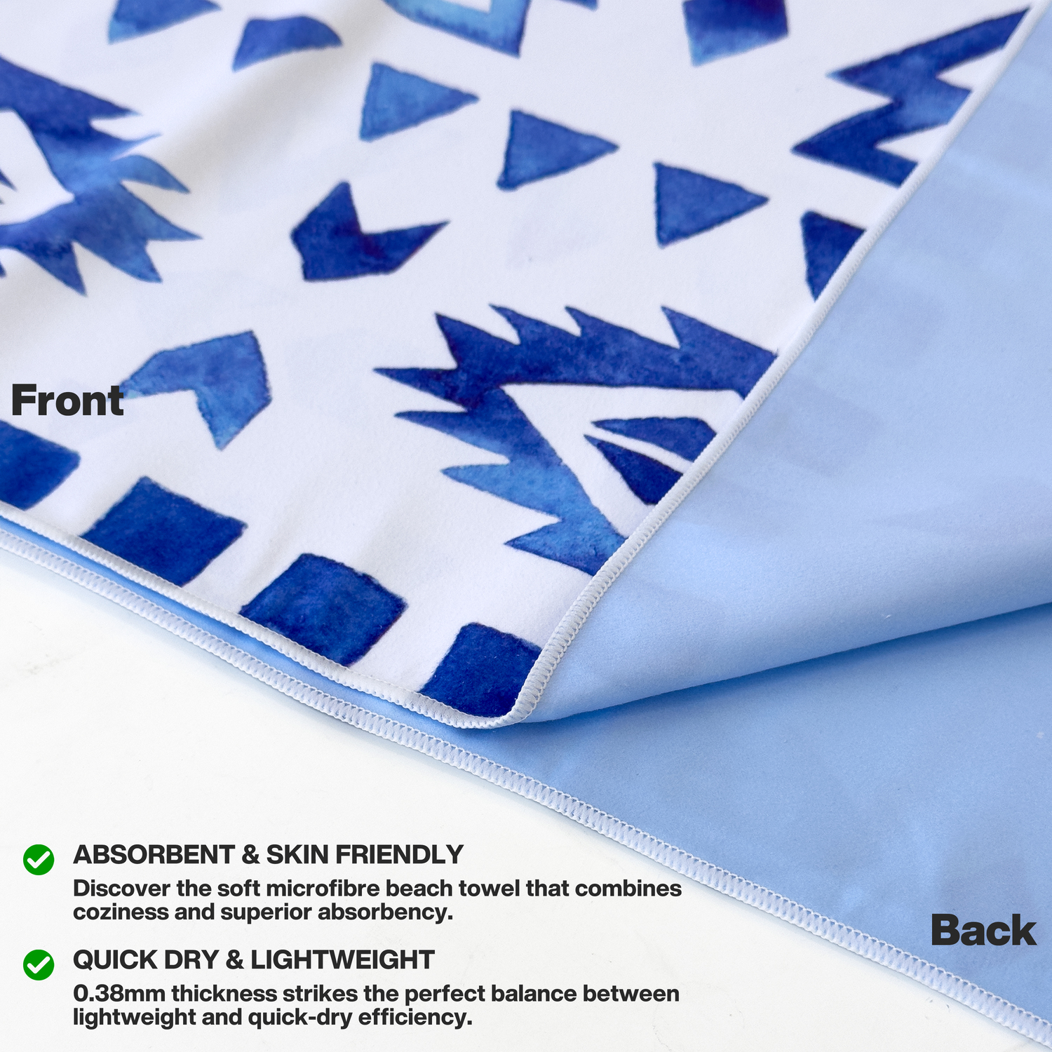 METEOR 180x90cm Extra Large Beach Towel, Sand Free, Quick Dry, With Carry Bag - Picture 101 of 203