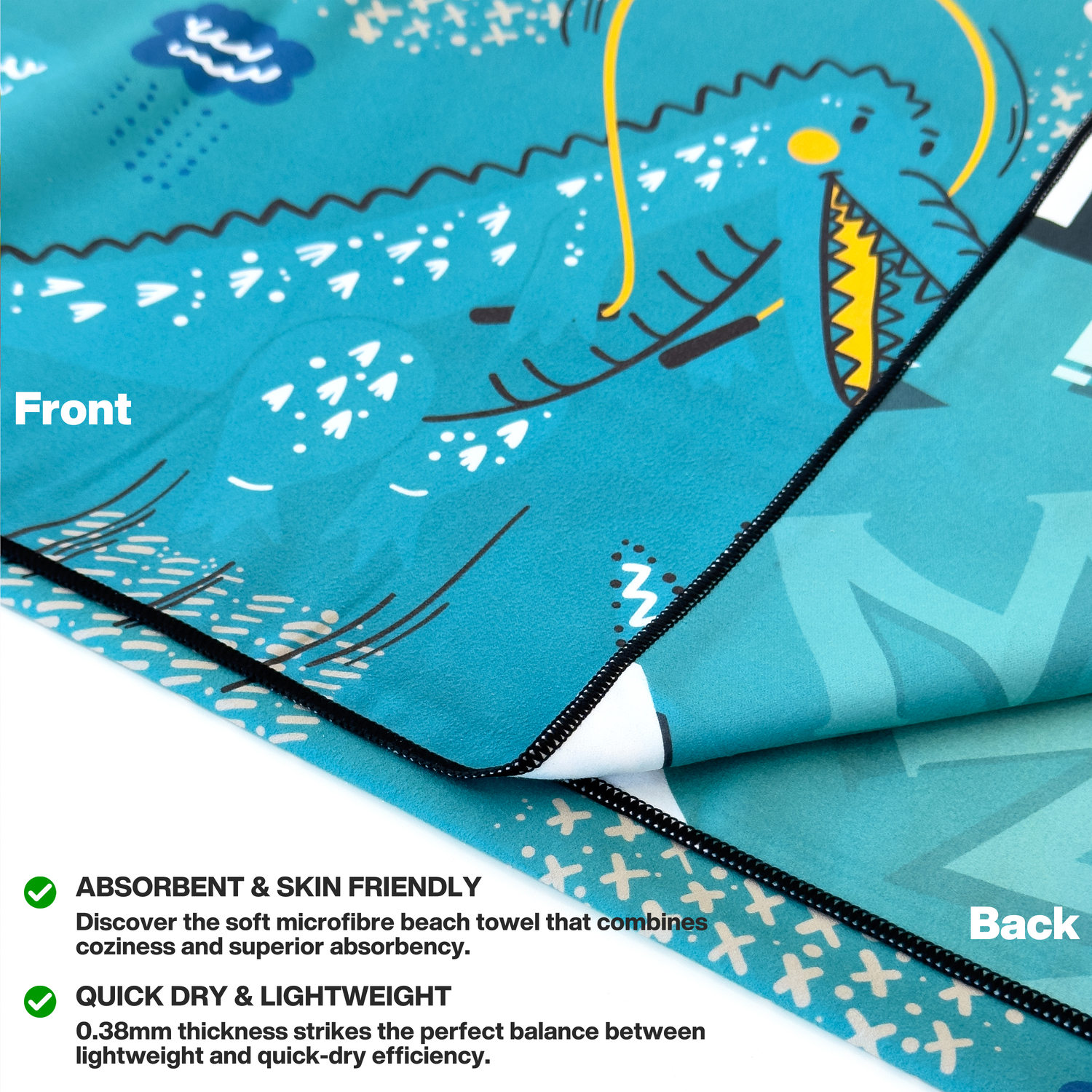 METEOR 180x90cm Extra Large Beach Towel, Sand Free, Quick Dry, With Carry Bag - Picture 150 of 203