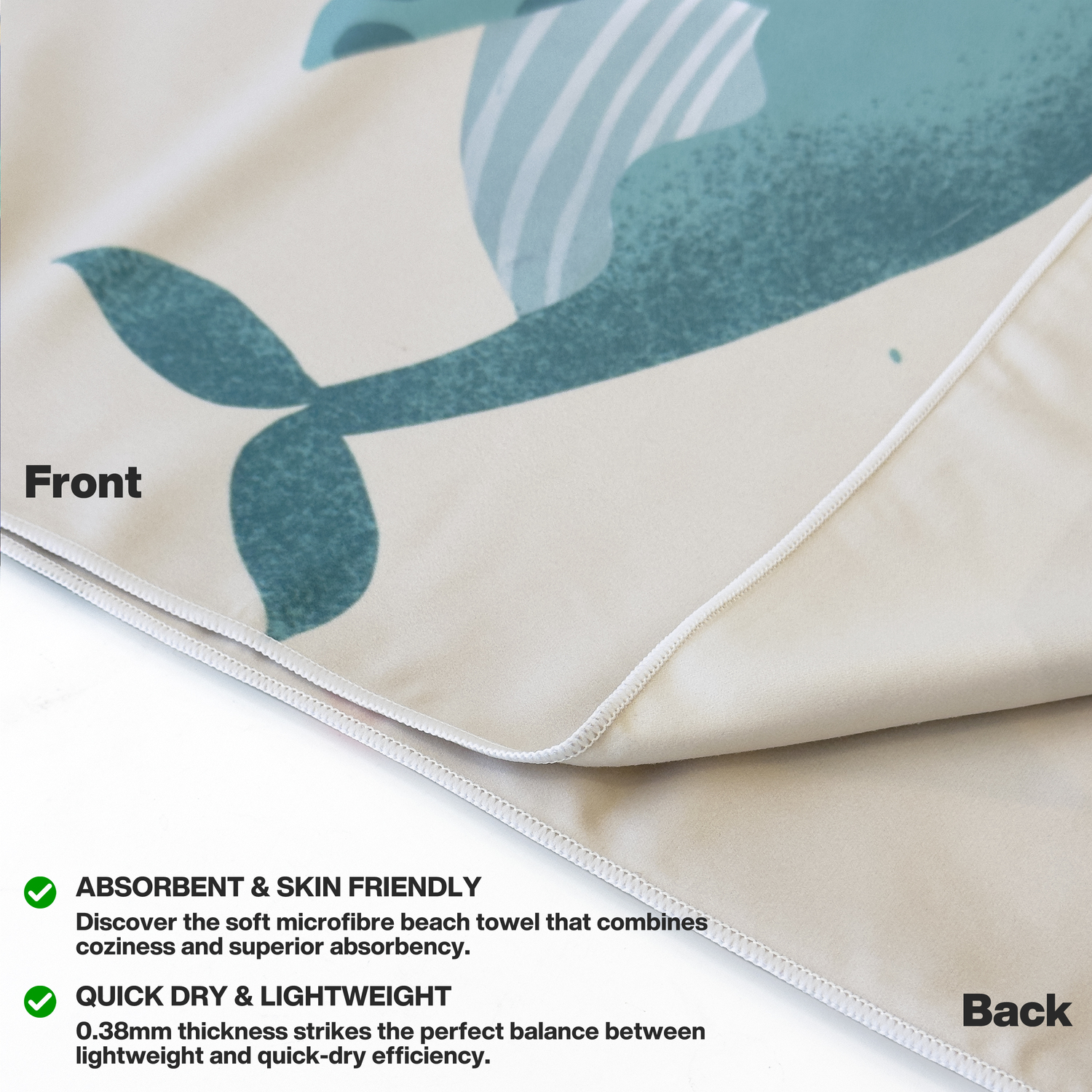 METEOR 180x90cm Extra Large Beach Towel, Sand Free, Quick Dry, With Carry Bag - Picture 157 of 203