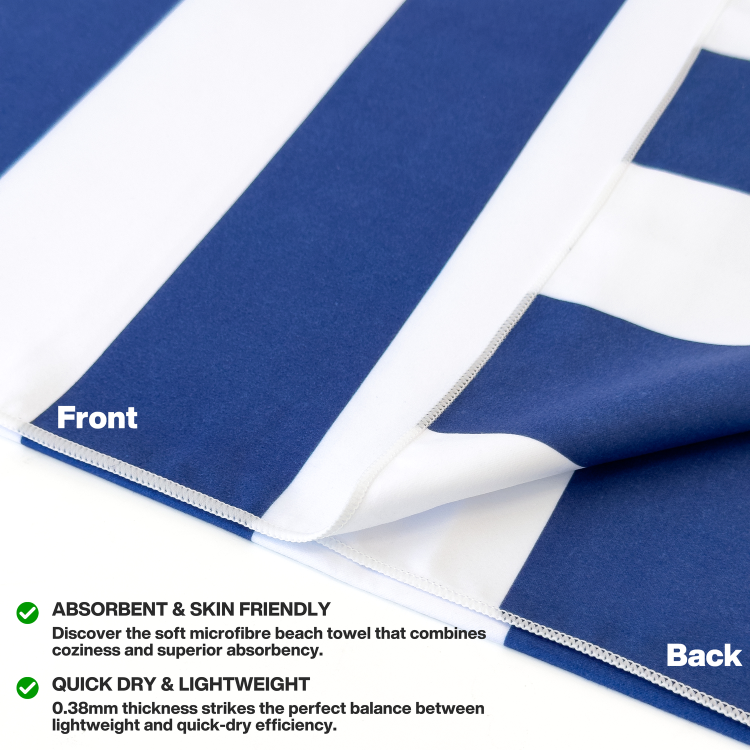 METEOR 180x90cm Extra Large Beach Towel, Sand Free, Quick Dry, With Carry Bag - Picture 171 of 203