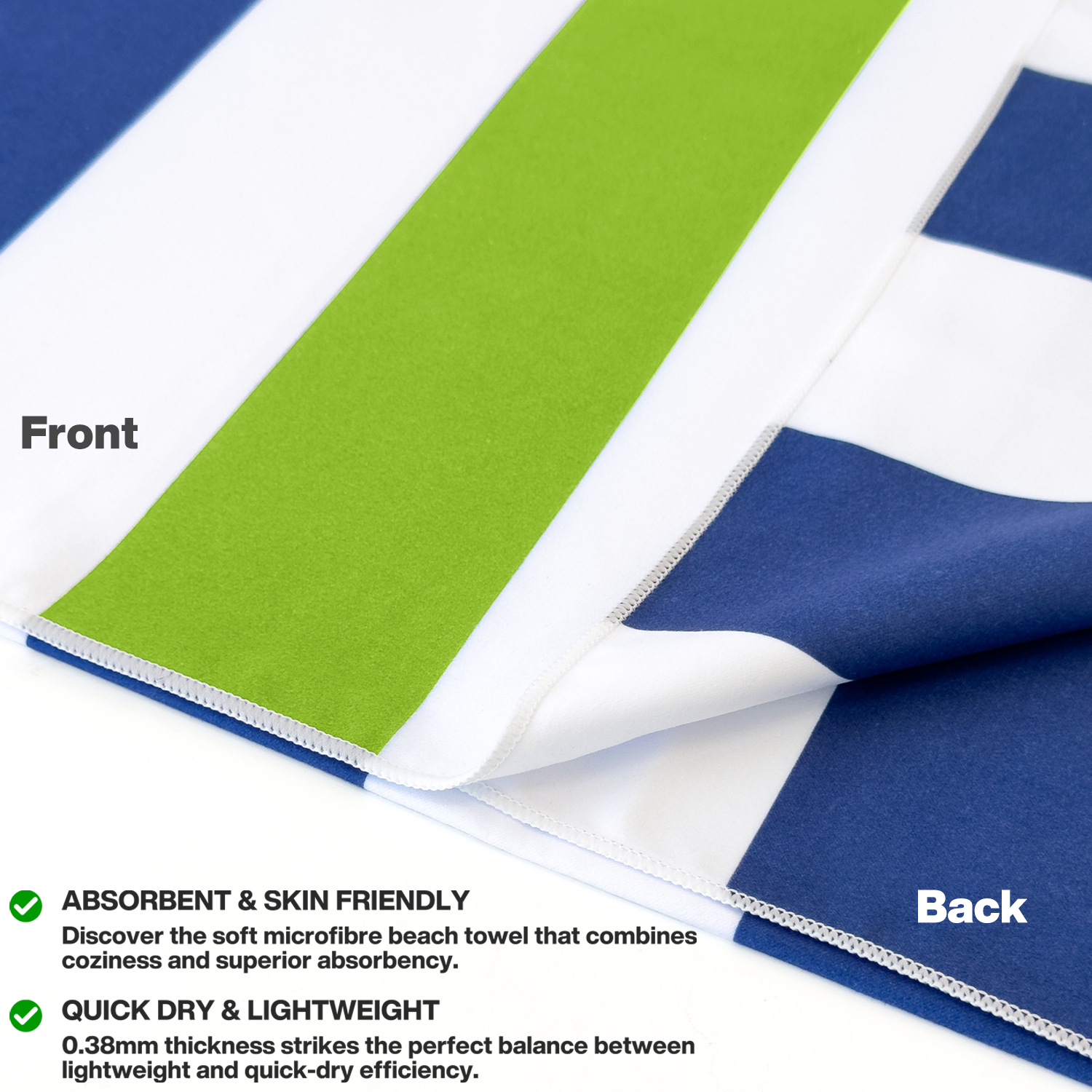 METEOR 180x90cm Extra Large Beach Towel, Sand Free, Quick Dry, With Carry Bag - Picture 185 of 203
