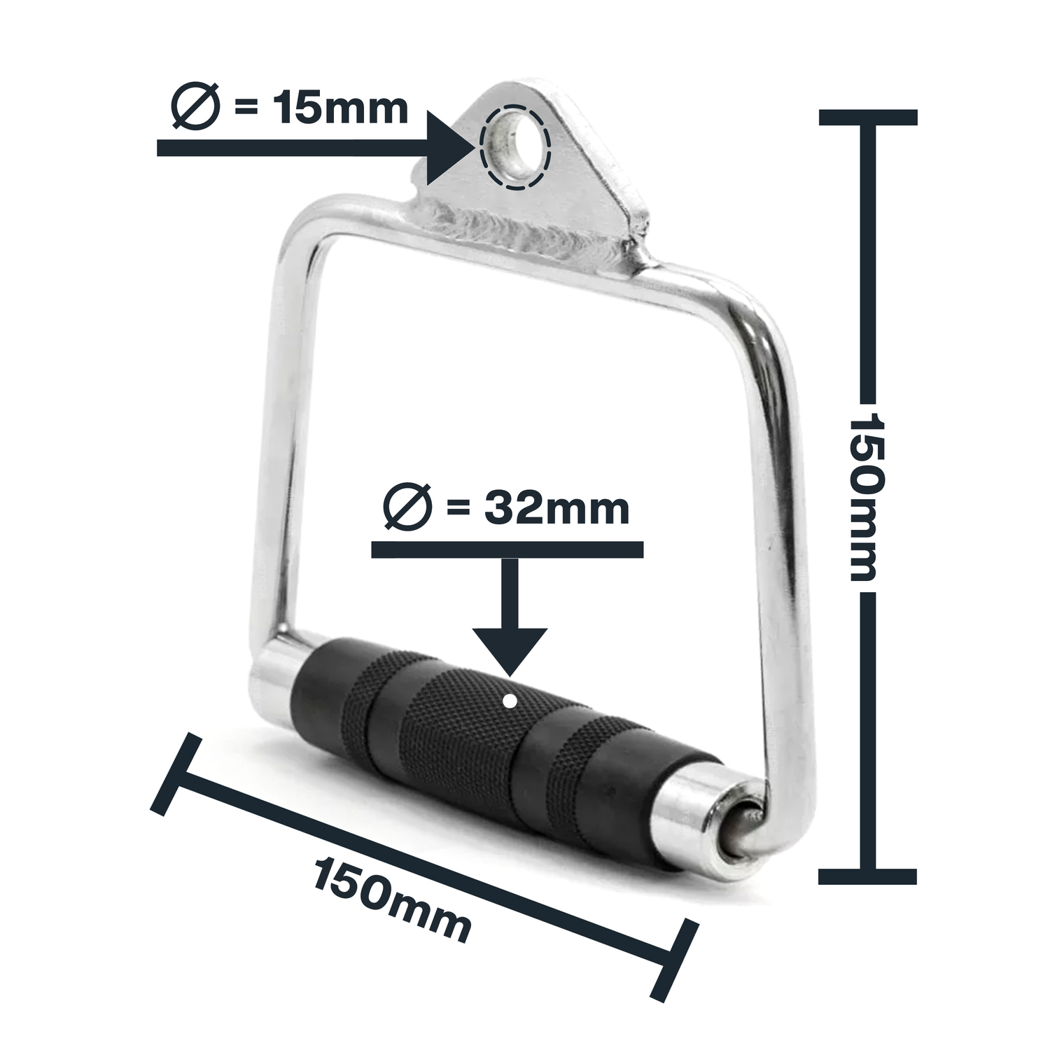 METEOR Cable Pulley Attachment Tricep Rope V Grip LAT Pull Down Gym Accessory - Picture 101 of 122