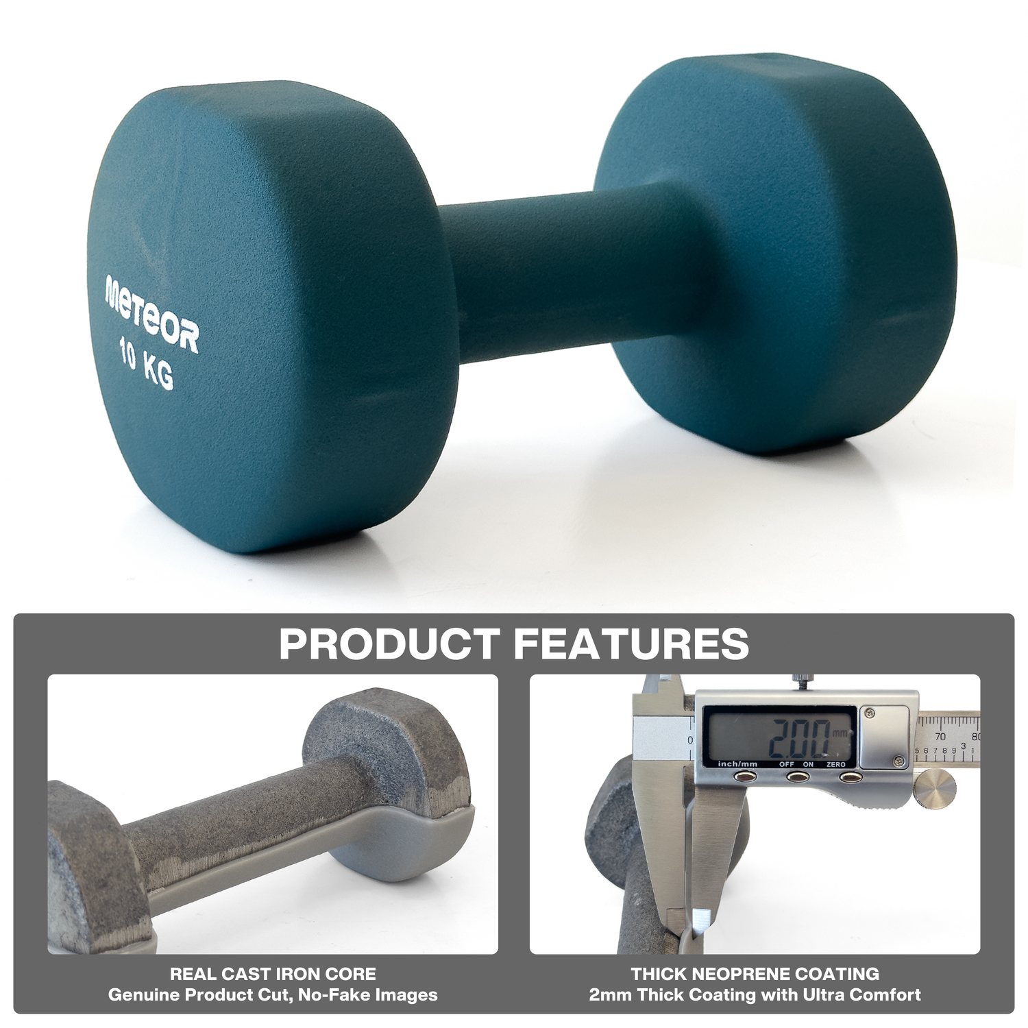METEOR Anti-Slip Dumbbell-Dumbbell Set-Weightlifting-Barbell-Gym Weights - Picture 27 of 104