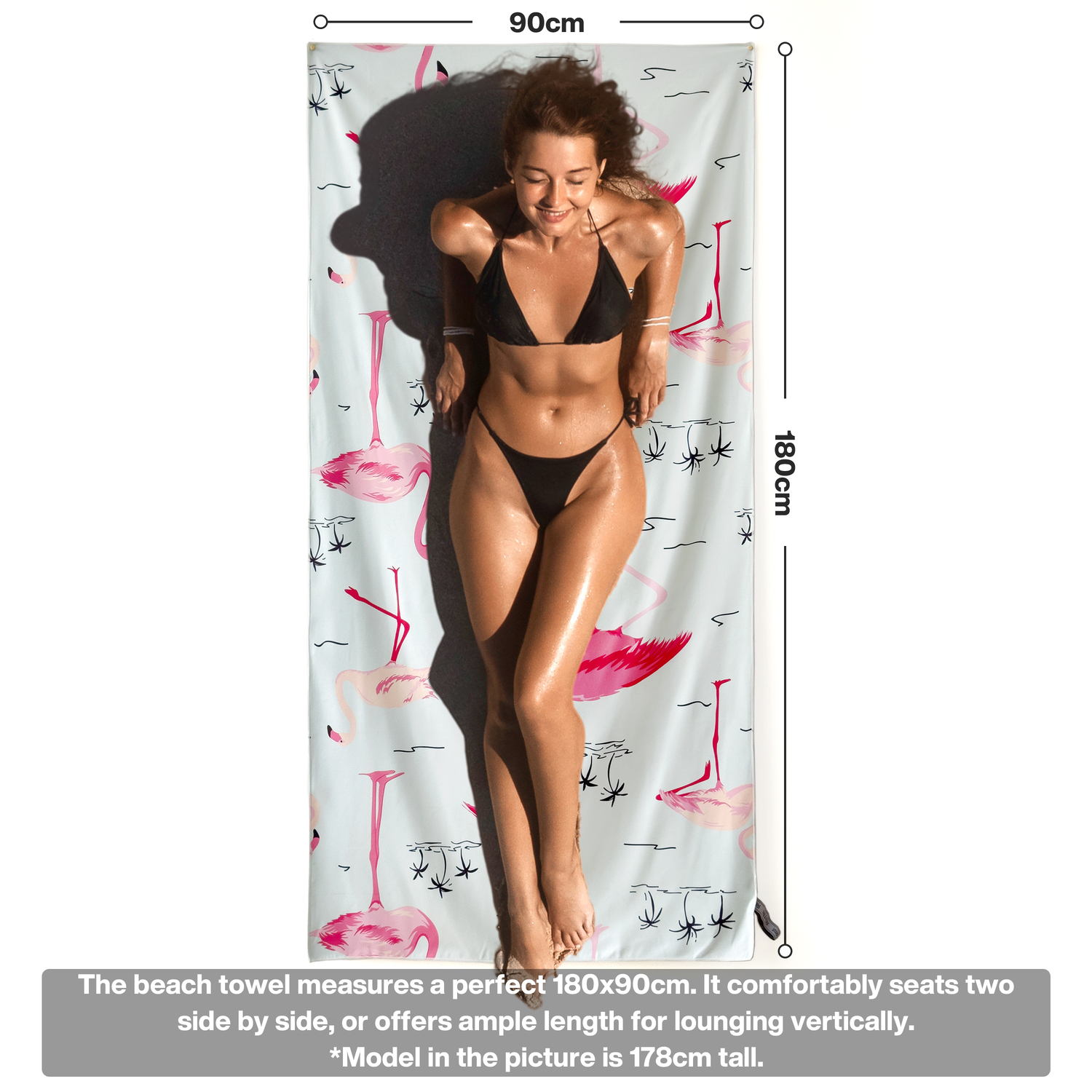 METEOR 180x90cm Extra Large Beach Towel, Sand Free, Quick Dry, With Carry Bag - Picture 67 of 203