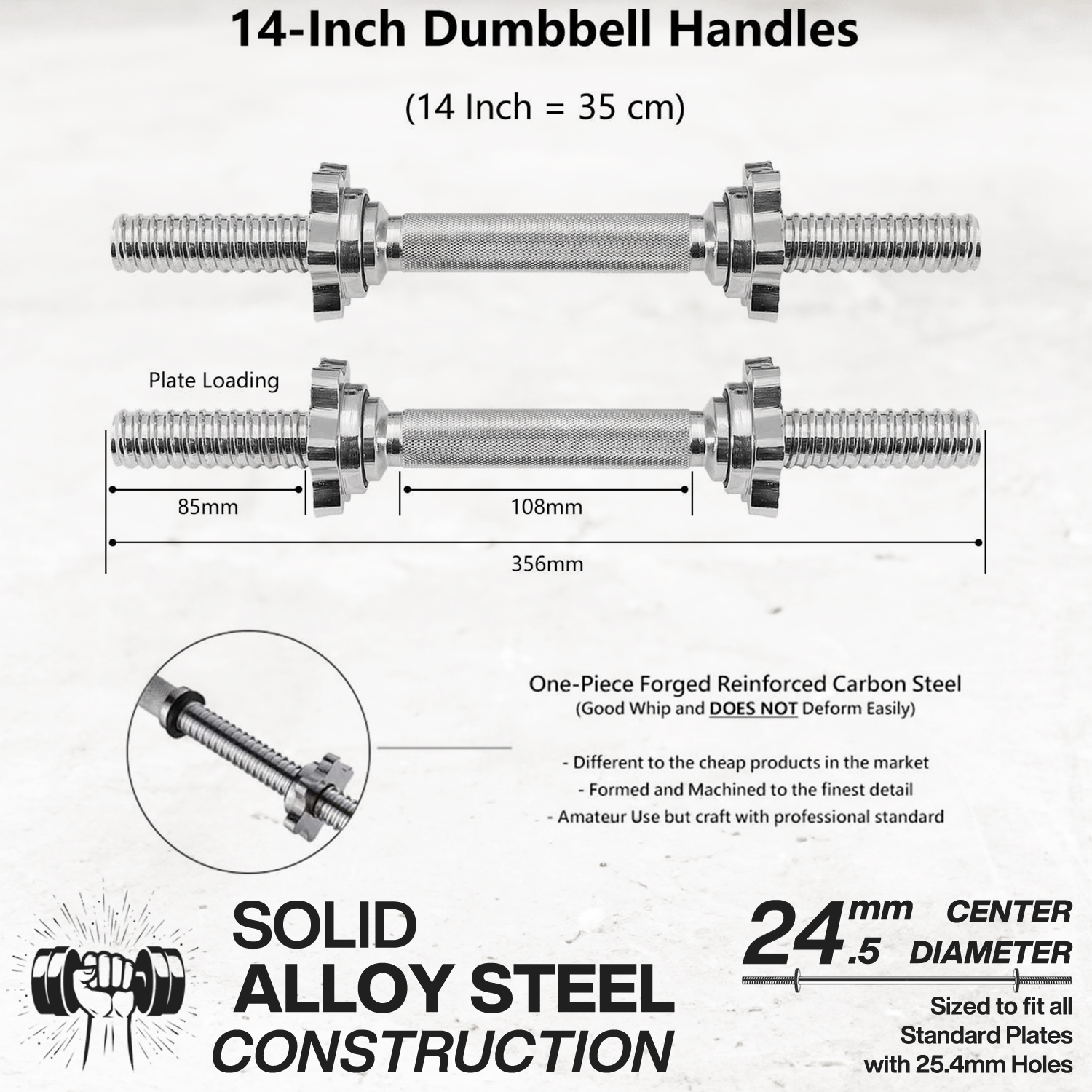 METEOR Standard Barbell bar Dumbell Bar Tricep Bar Ez Curl Bar
