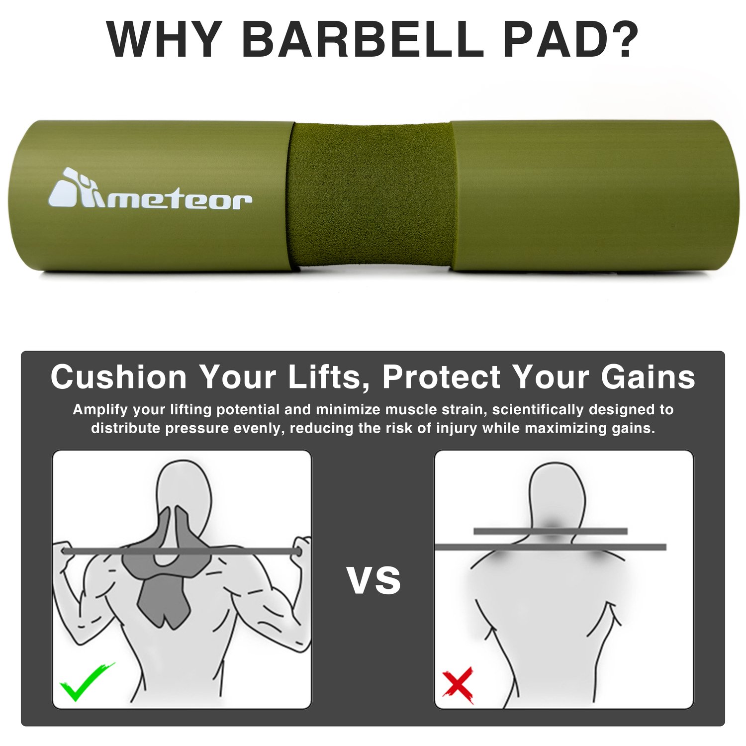 METEOR Barbell Pad Shoulder Pad Squat Pad Weightlifting Hip Thrust Lunges - Picture 33 of 79
