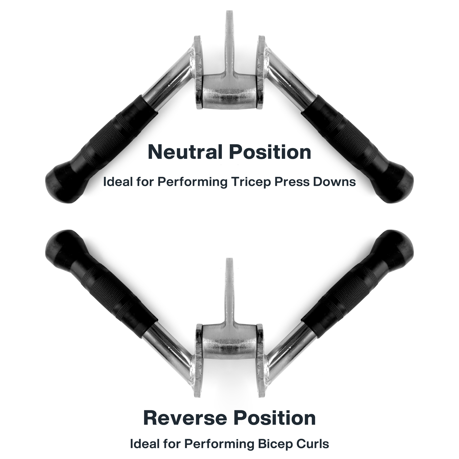 METEOR Cable Pulley Attachment Tricep Rope V Grip LAT Pull Down Gym Accessory - Picture 51 of 122