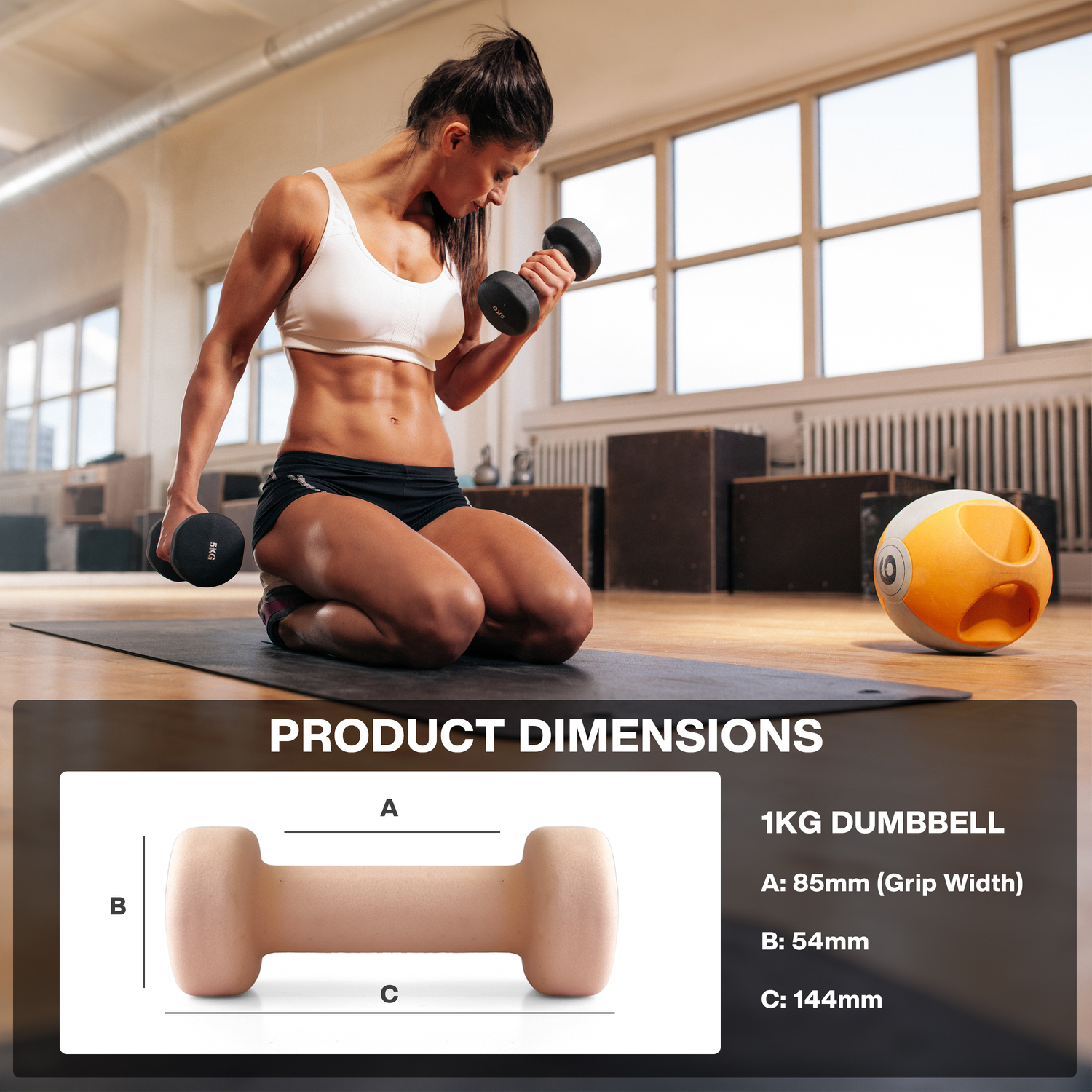 METEOR Anti-Slip Dumbbell-Dumbbell Set-Weightlifting-Barbell-Gym Weights - Picture 21 of 104