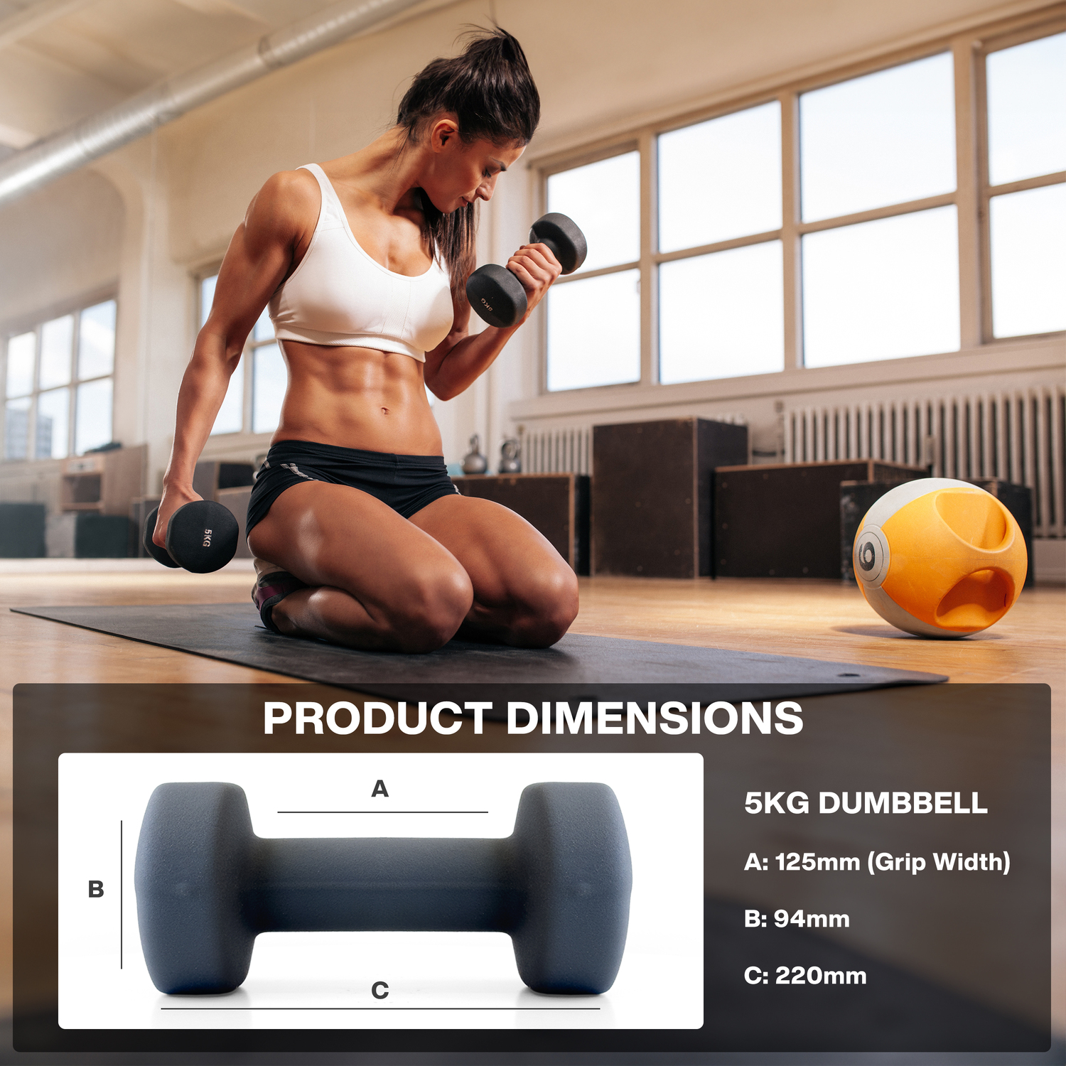 METEOR Anti-Slip Dumbbell-Dumbbell Set-Weightlifting-Barbell-Gym Weights - Picture 61 of 104