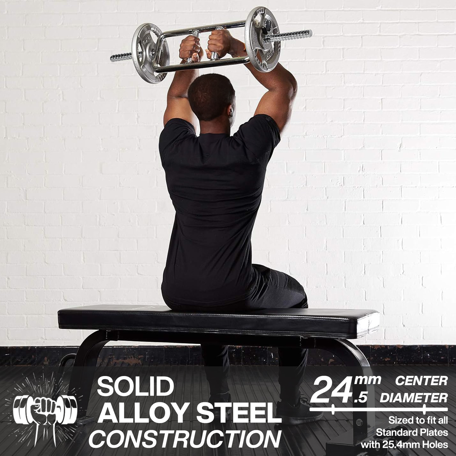 METEOR Standard Barbell Weightlifting Bar-Dumbell Handles-Tricep Bar-Ez Curl Bar - Picture 38 of 99