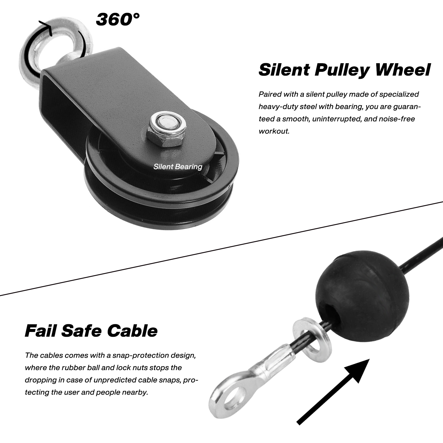 METEOR Cable Pulley Attachment Tricep Rope V Grip LAT Pull Down Gym Accessory - Picture 121 of 122