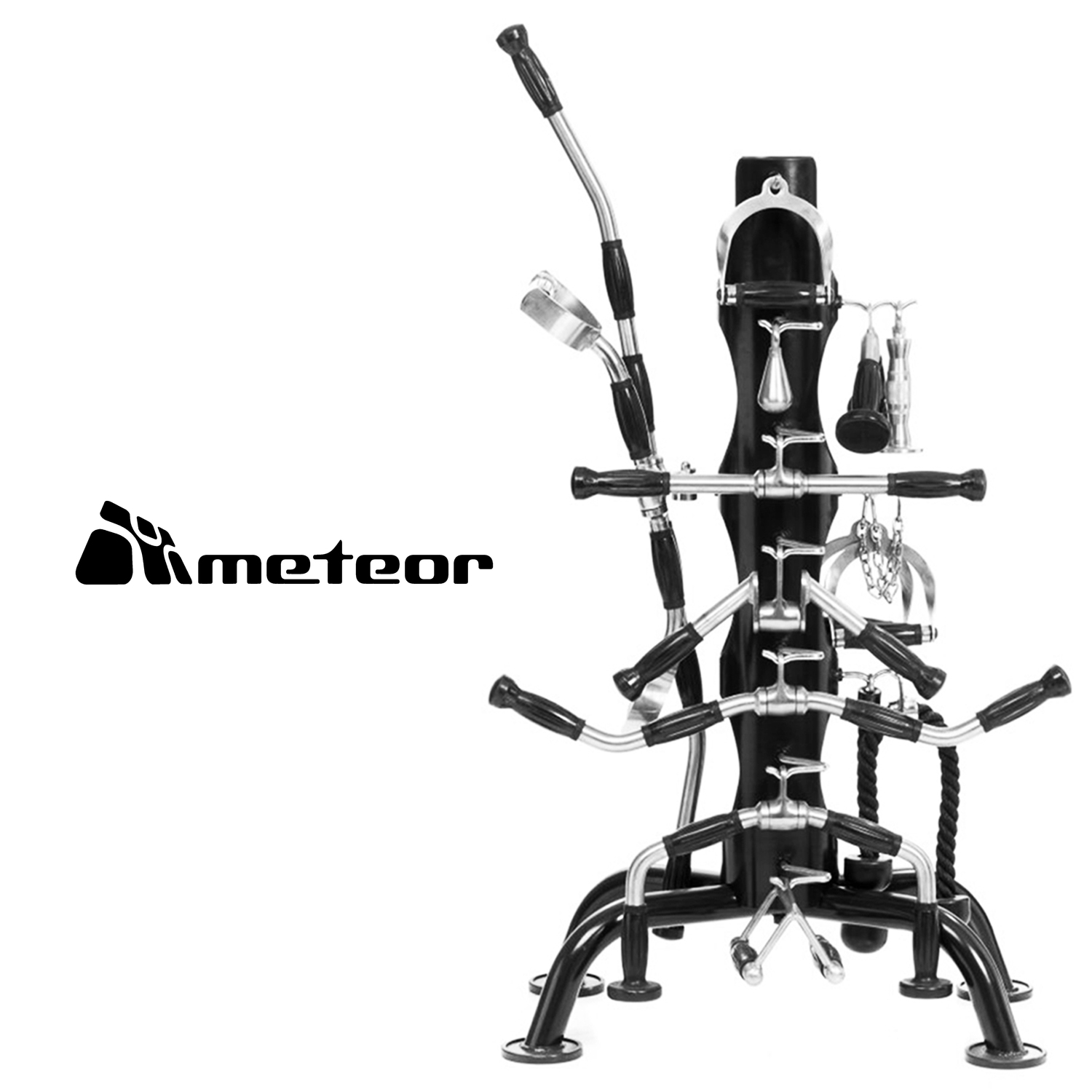 METEOR Cable Pulley Attachment Tricep Rope V Grip LAT Pull Down Gym Accessory - Picture 97 of 122