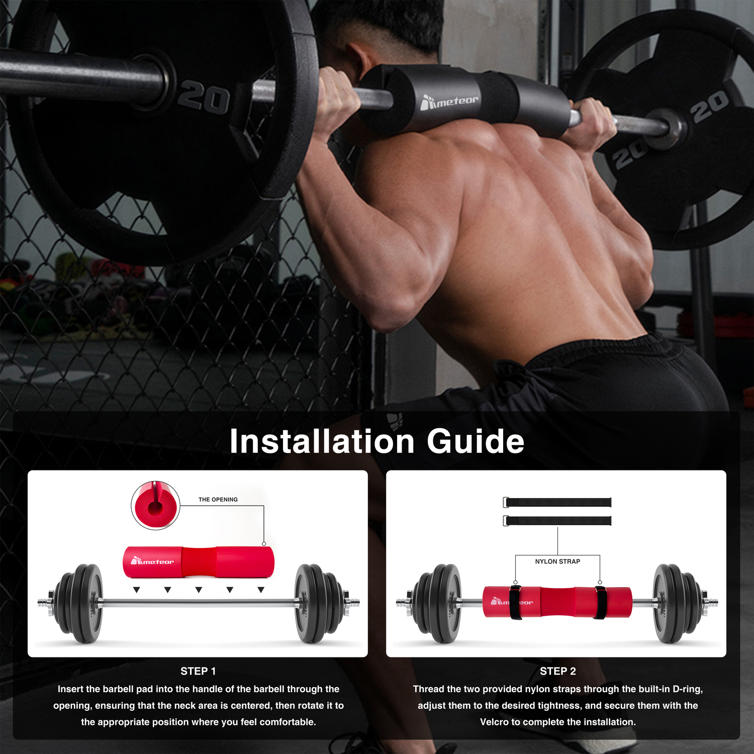 METEOR Barbell Pad Shoulder Pad Squat Pad Weightlifting Hip Thrust Lunges - Picture 66 of 79