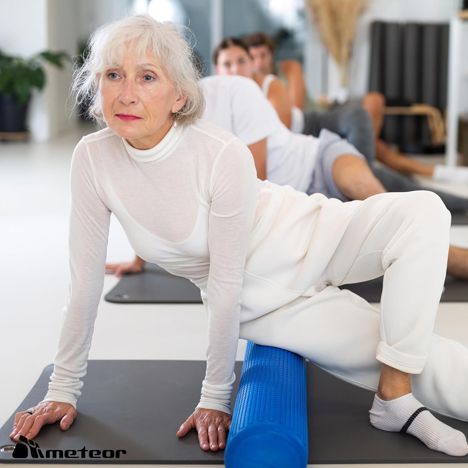 METEOR Dotted Foam Roller Foam Roll Massage Roll Back Roll for Exercise Therapy - Picture 42 of 45