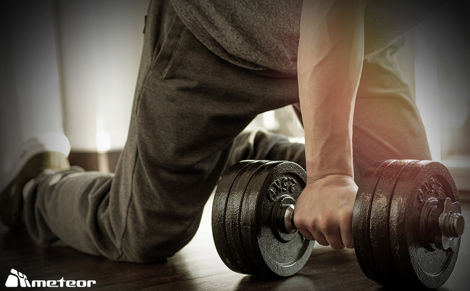 METEOR Standard Barbell Weightlifting Bar-Dumbell Handles-Tricep Bar-Ez Curl Bar - Picture 31 of 99