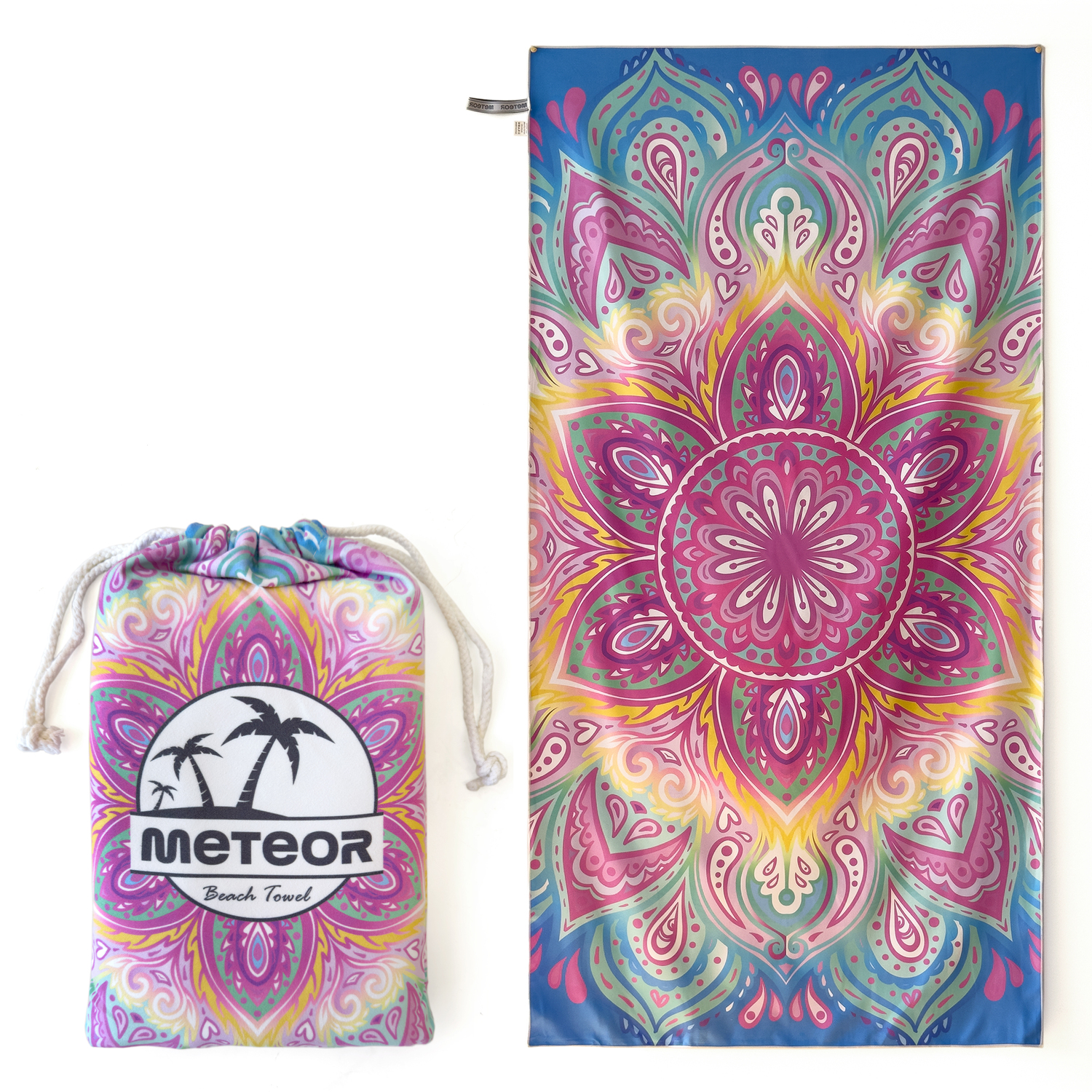 METEOR 180x90cm Extra Large Beach Towel, Sand Free, Quick Dry, With Carry Bag - Picture 15 of 203