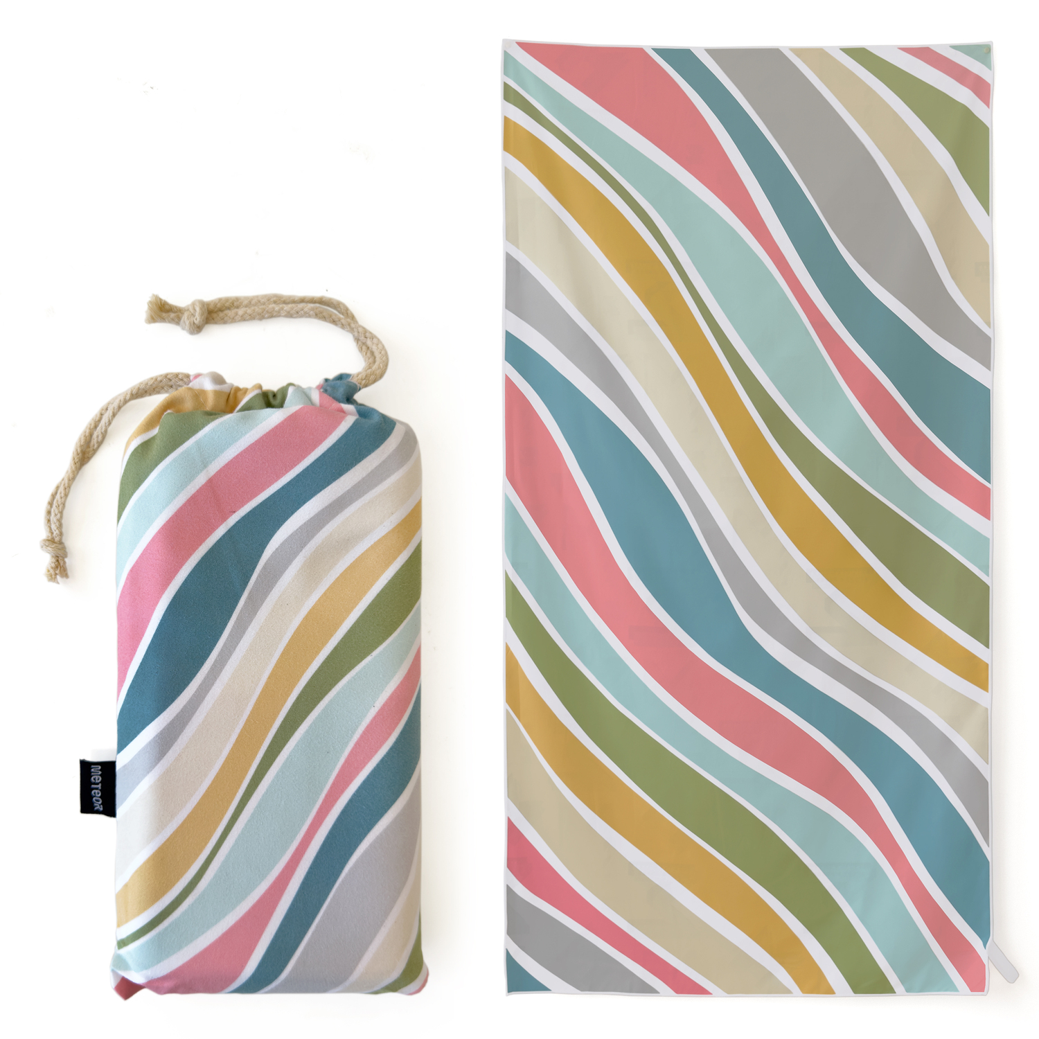 METEOR 180x90cm Extra Large Beach Towel, Sand Free, Quick Dry, With Carry Bag - Picture 50 of 203