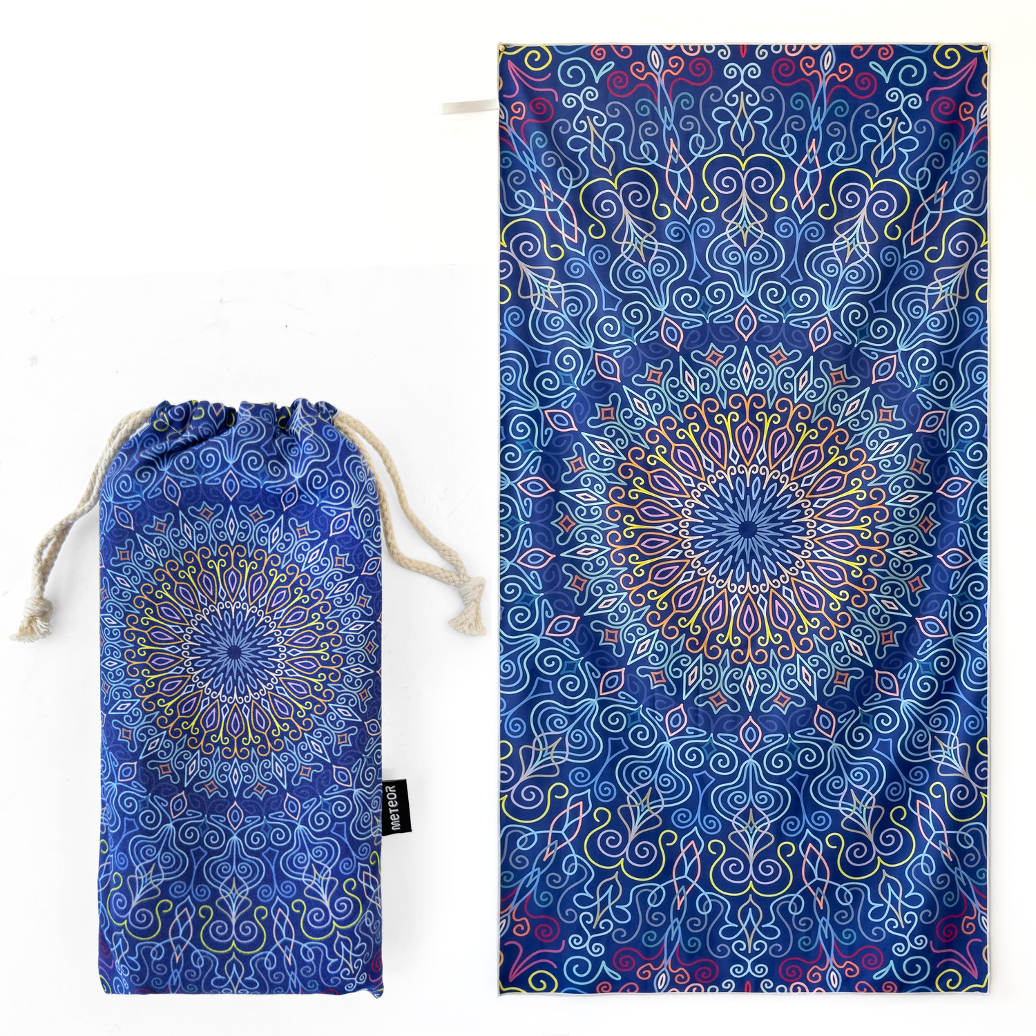 METEOR 180x90cm Extra Large Beach Towel, Sand Free, Quick Dry, With Carry Bag - Picture 134 of 203