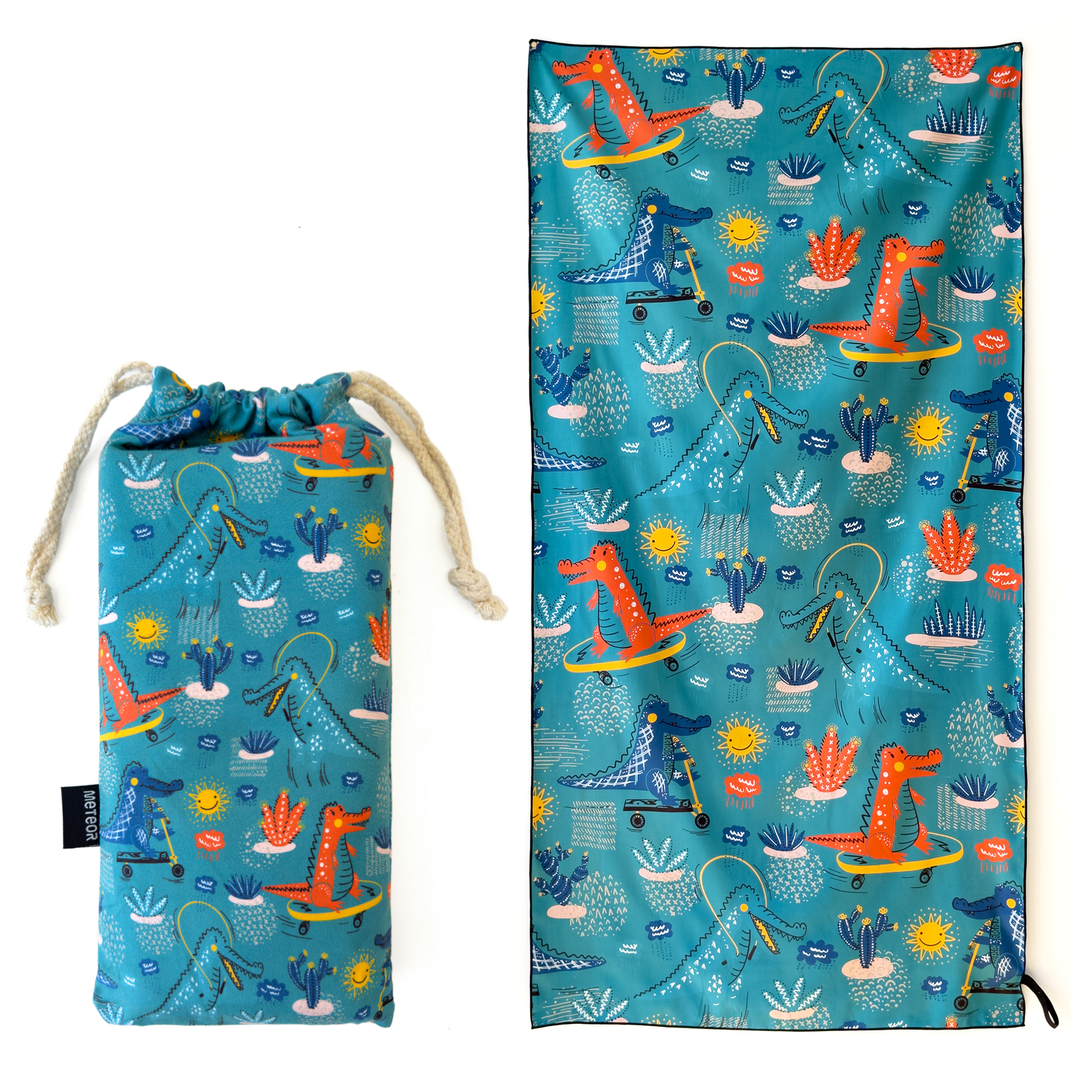 METEOR 180x90cm Extra Large Beach Towel, Sand Free, Quick Dry, With Carry Bag - Picture 148 of 203