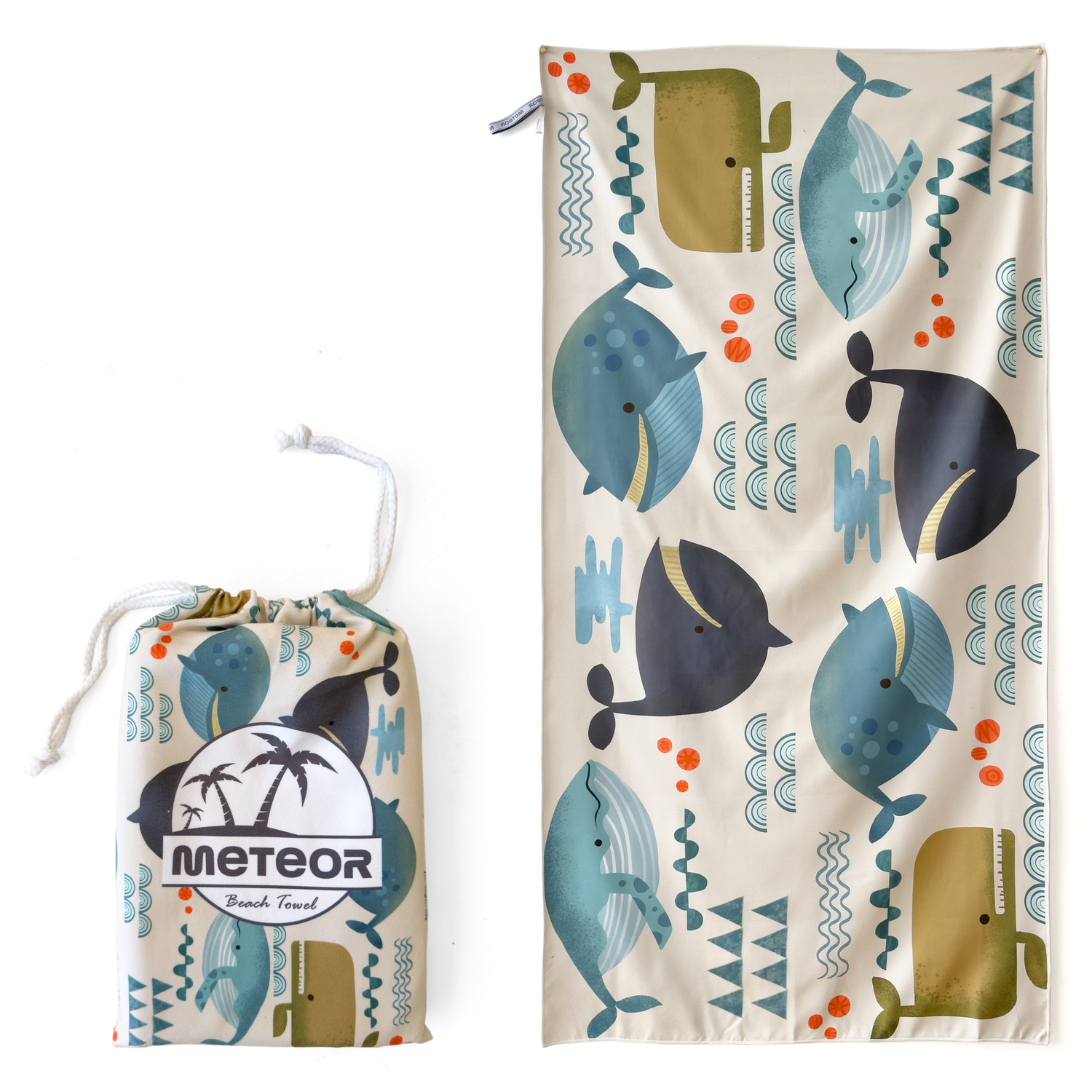 METEOR 180x90cm Extra Large Beach Towel, Sand Free, Quick Dry, With Carry Bag - Picture 155 of 203