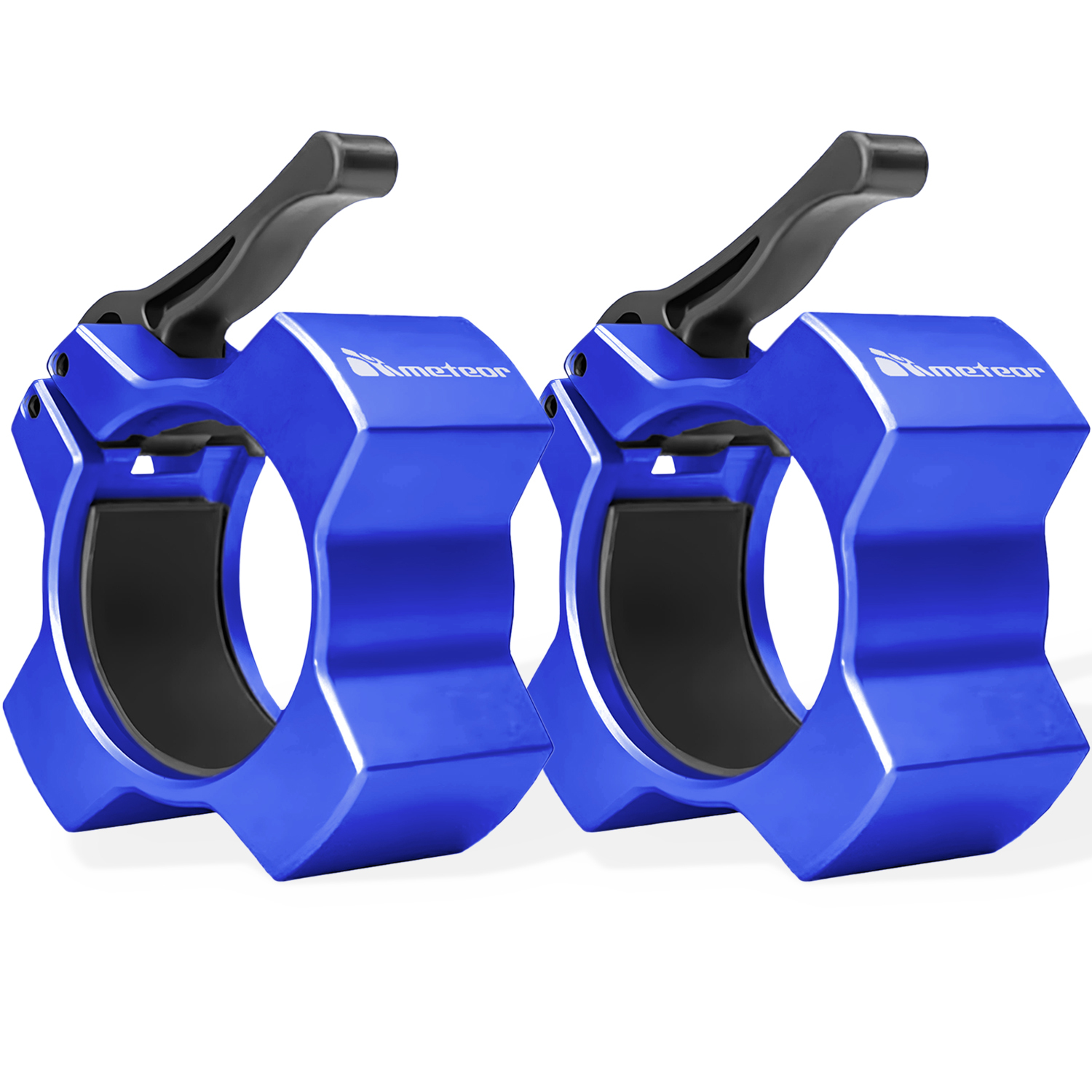 METEOR 50mm Aluminium Quick-Release Olympic Barbell Collars Clips Clamps - Picture 13 of 40