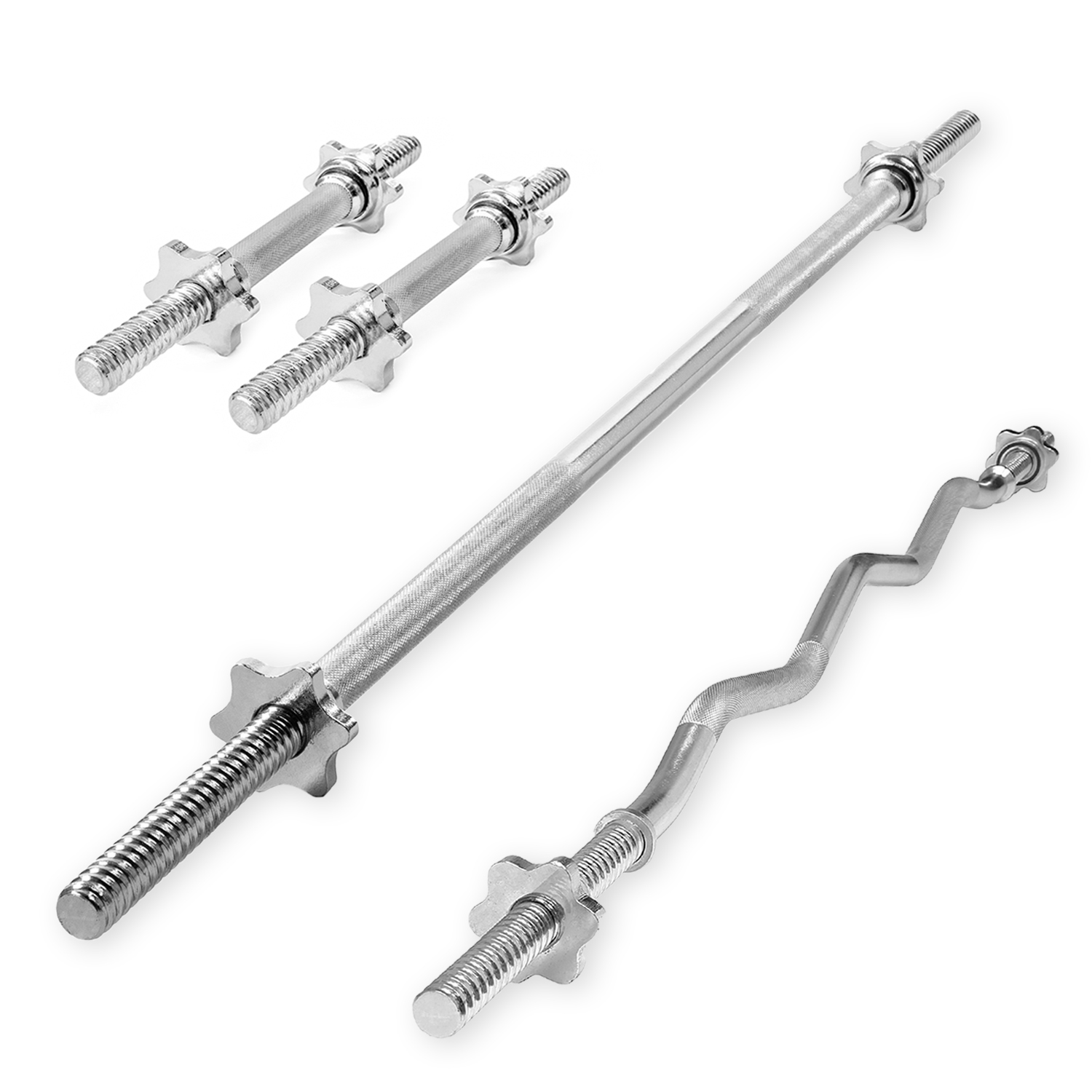 METEOR Standard Barbell Weightlifting Bar-Dumbell Handles-Tricep Bar-Ez Curl Bar - Picture 12 of 99