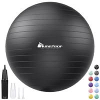 METEOR Anti-Burst Swiss Ball,Yoga Ball,Gym Ball,Exercise Ball - With Pump