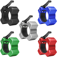 METEOR 50mm Aluminium Quick-Release Olympic Barbell Collars Clips Clamps