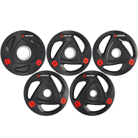 METEOR Rubber Olympic Weightlifting Plates for Olympic Barbells