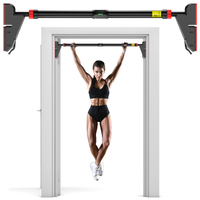 METEOR Essential Bolt-Free Pull Up Bar,Pull Up Bar for Doorway,Chin up Bar,Door Gym Bar,Doorframe Bar,Home Gym Pull Up - 200kg Capacity