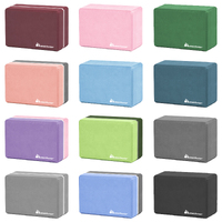 METEOR Non-Slip Yoga Blocks, High-Density Yoga Foam Blocks, One Pair