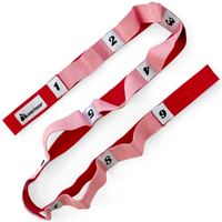 METEOR Stretching Strap, Leg Stretcher, Stretch Belt: Non-Elastic Multi-Loop Strap, Yoga Strap with Carry Bag