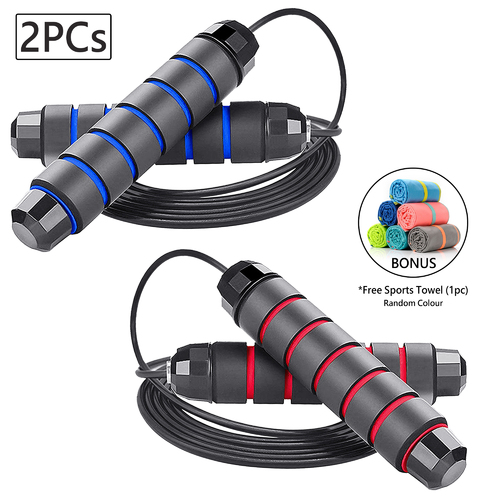 METEOR 2x Jump Rope Skipping Rope for Rope Skipping,Speed Jump Rope for Exercise Jump Ropes for Fitness for Kids and Adults