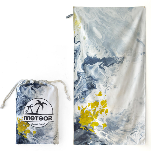 METEOR 180x90cm Beach Towel - Sand Free, Ultra Soft, Quick Dry, Fast Absorbent (Iceberg)