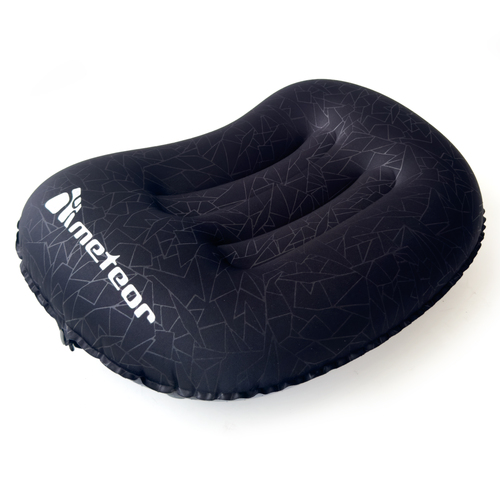 METEOR Inflatable Travel Pillow Camping Pillow, Ultralight 110g (Black)