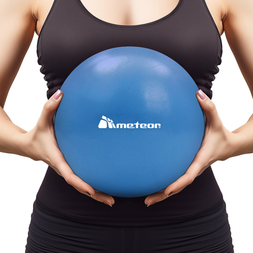 METEOR 20cm Anti Burst Mini Swiss Ball for Yoga Pilates Rehab Stretch - Blue