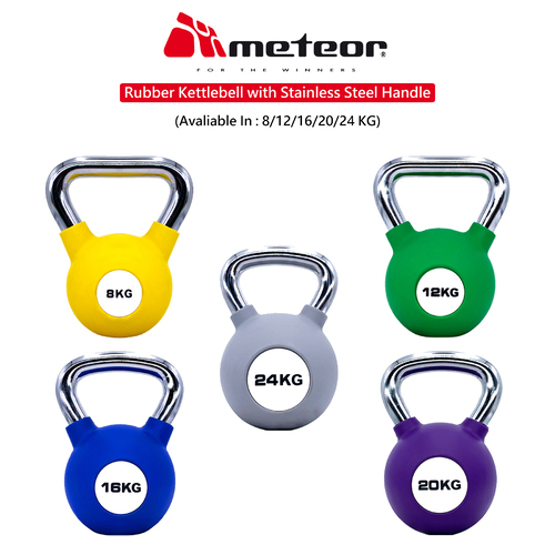 Commercial Kettlebell for Gyms (Thick Rubber Floor Protection)