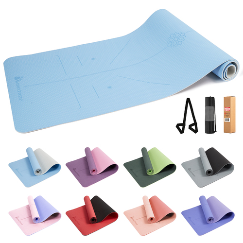 METEOR Non-slip Yoga Mat,Thick Yoga Mat,TPE Yoga Mat,6mm Yoga Mat,Exercise Mat,Pilates Mat,Workout Mat,Gym Mat-6mm Thickness