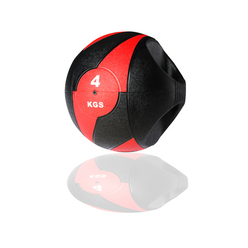4kg Essential Rubber Medicine Ball with Dual Handles