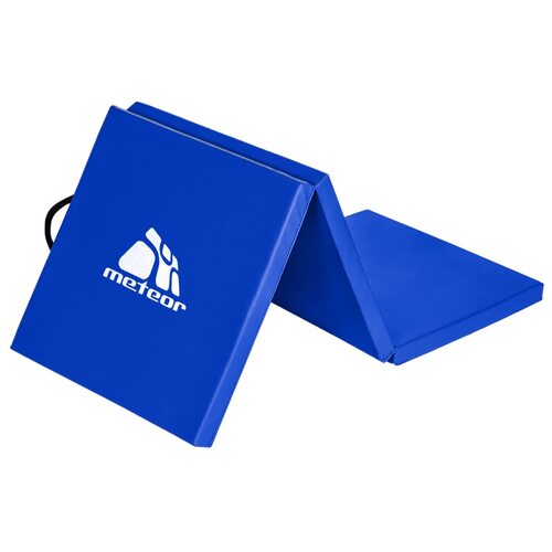 METEOR Tri-fold Gymnastic Mat,Exercise Mat,Tumbling Mat (Blue)