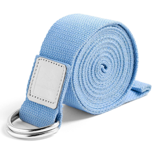 METEOR Essential Yoga Strap, Stretch Band, with extra thick d-buckles